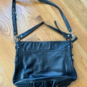 Closet Cleanout - Vintage Coach Black Leather Slouchy Crossbody Bag